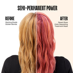 Overtone Desert Rose application closeup highlights smoothing moisture from shea and coconut oils