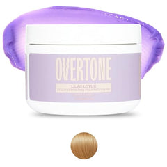 Close-up of Overtone Lilac Lotus application on hair for even tint
