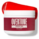 Overtone Scarlet Red conditioner bottle for at-home color deposition
