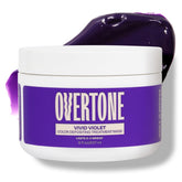 oVertone Vivid Violet 8oz bottle for at-home color deposit on all hair types.