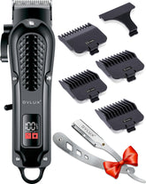 OVLux cordless hair clippers motor focus shows powerful cutting for thick hair