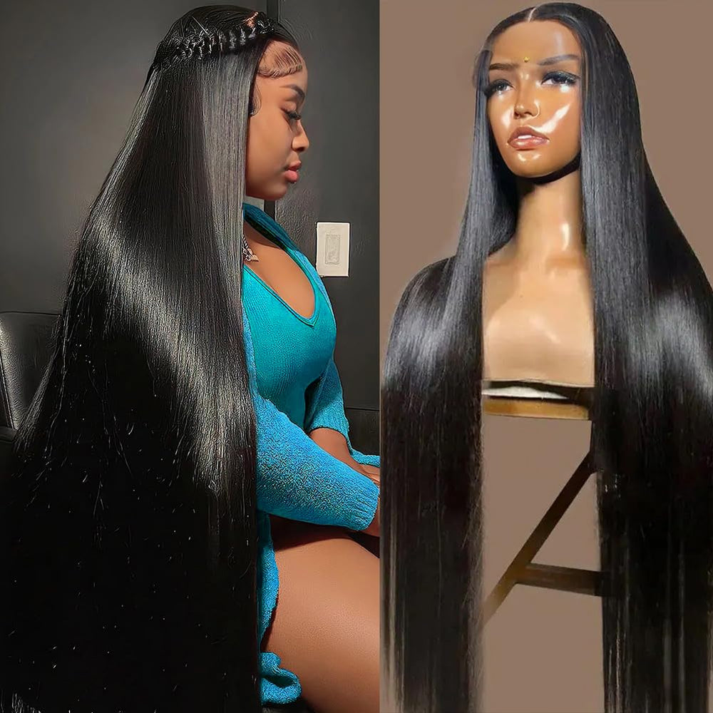 OWNROSE 30inch 13x6 lace-front wig on model with natural look