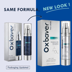 Oxbraver face cream men collagen-retinol for improved skin texture and hydration