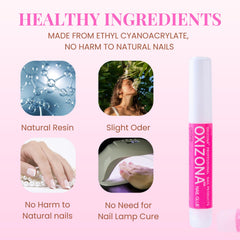 OXIZONA fake nails adhesion demo for long-lasting wear.