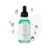 OxygenCeuticals Phyto Gel bottle pour illustrating hydrating serum for brightening and soothing skin