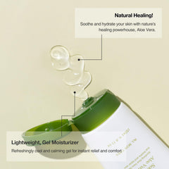 OxygenCeuticals soothing aloe gel texture close-up demonstrates fast-absorbing moisture
