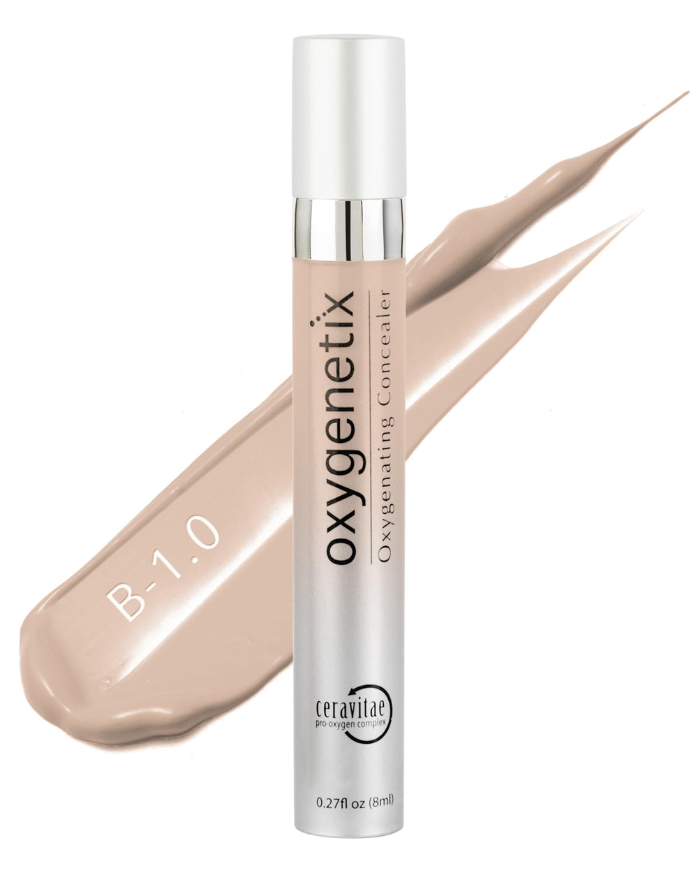 Oxygenetix Oxygenating Concealer B-1.0 bottle pump for precise, breathable coverage