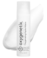 Oxygenetix Oxygenating Hydro-Matrix bottle demonstrates lightweight hydration for sensitive skin.