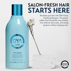 OYA Clarity with green tea extract indicates refreshing cleanse.
