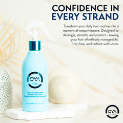OYA Leave-In Conditioner Spray protects color and adds gloss to hair.