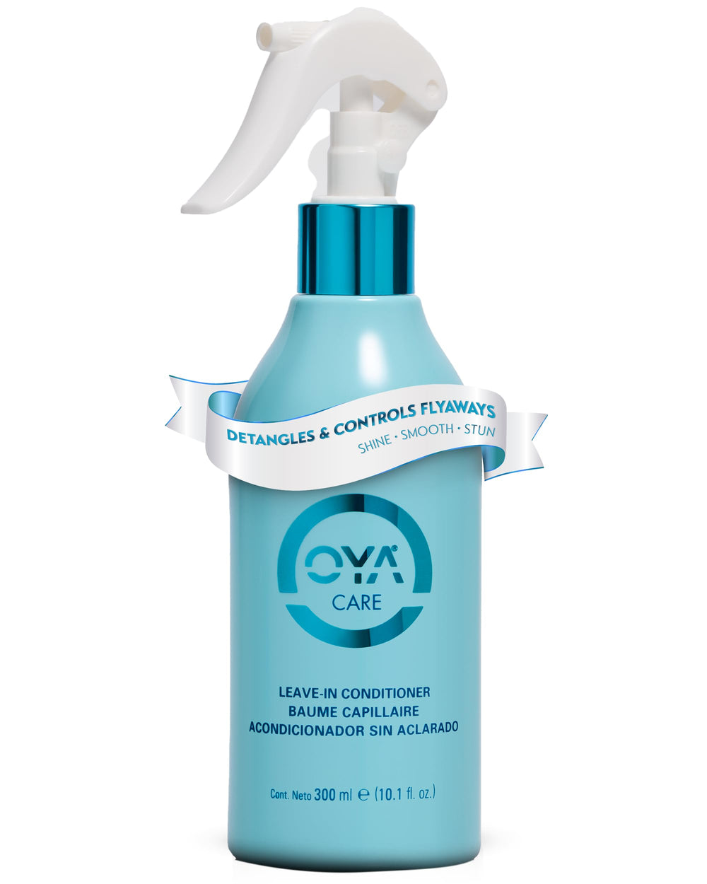 OYA Leave-In Conditioner Spray detangles knots for all hair types.