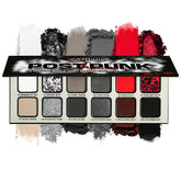oygcee eyeshadow palette with black, grey, and red shades for bold smoky looks