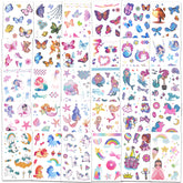 Ozepao glitter tattoos featuring butterflies for kids' party fun and style