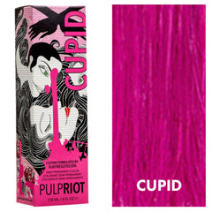 P.R. Cupid color tube application showcases direct dye for vibrant saturation and easy use.