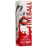 P.R. Fireball bottle front showing vibrant color option for hair
