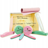 P.Shine green paste application on nails supports hydration and repair.