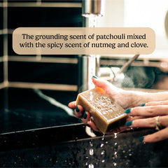 Pacha Soap Co french lavender bar offers calming aroma and gentle cleanse.