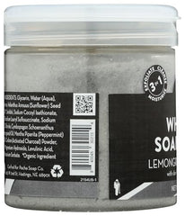 Pacha Soap Co whipped scrub in bathroom creates spa-like self-care vibes.