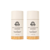 Pacha Soap Co White Blossom & Fig deodorant pack showcases gift-ready packaging.