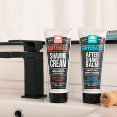 Pacific Shaving Company caffeinated aftershave bottle refreshes skin after shaving