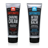 Pacific Shaving Company caffeinated shaving cream bottle energizes morning routine for a smooth shave