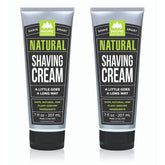 Pacific Shaving Company natural shaving cream bottle with shea butter and vitamin E for sensitive skin.