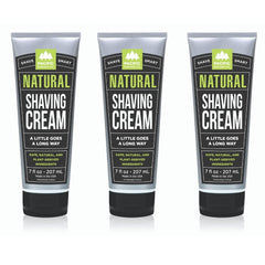 Pacific Shaving Company natural shaving cream with shea butter front view, promoting smooth shave.