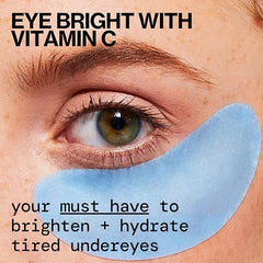 Pacifica biocellulose eye patches close-up showing soothing texture for sensitive under-eye skin.