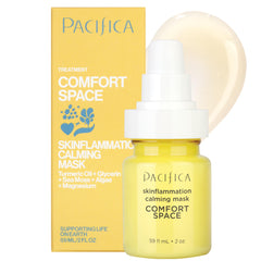 Pacifica Comfort Space mask packaging shown for a calming ritual on sensitive skin