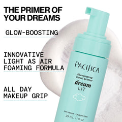 Hyaluronic acid hydration visible as plumped surface for smoother makeup application