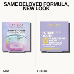 Pacifica Future Youth Super Cream jar closeup reveals creamy texture