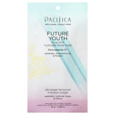 Pacifica Future Youth Time Shift mask upper half applied to clean skin for a spa-like treatment.
