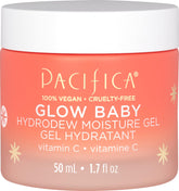 Pacifica Glow Baby Hydrodew bottle shows lightweight hydration