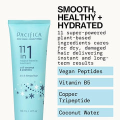 Pacifica Leave-In Conditioner silky texture delivers smooth, light feel.