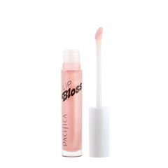 Pacifica Lip Bloss Vanilla Bean flavor closeup highlights creamy gloss