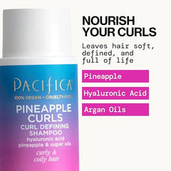 Pacifica Pineapple Swirl Curl Cream tube styles curls with lasting definition.