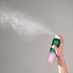Pacifica Serum Spray wet-hair-use demonstrates easy, quick refresh without washing.