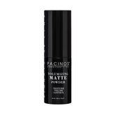 Pacinos Volumizing Matte Hair Powder bottle showing oil control and texture boost