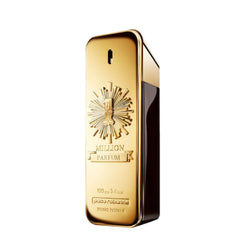 Paco Rabanne 1 Million Parfum bottle angled, ideal for evening wear and confident style.