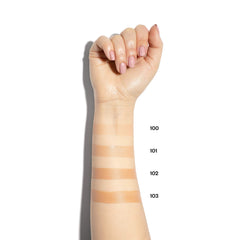 Paese Cosmetics 100 Porcelain Lifting Foundation swatch showing even color match
