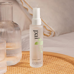 Pai Skincare Century Flower ingredients closeup highlighting lotus waters