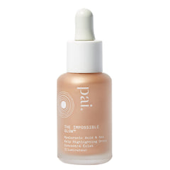 Pai Skincare The Impossible Glow bottle with rose-gold cap, offering radiant hydration.
