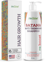 Paisle Botanics Batana Oil Shampoo bottle on packaging suggesting hair growth support