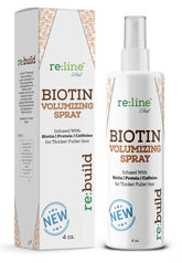 Paisle Botanics Biotin Volumizing Spray bottle offers easy styling and lift.