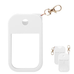 Palksky Touchland case with keychain in white keeps Power Mist within reach