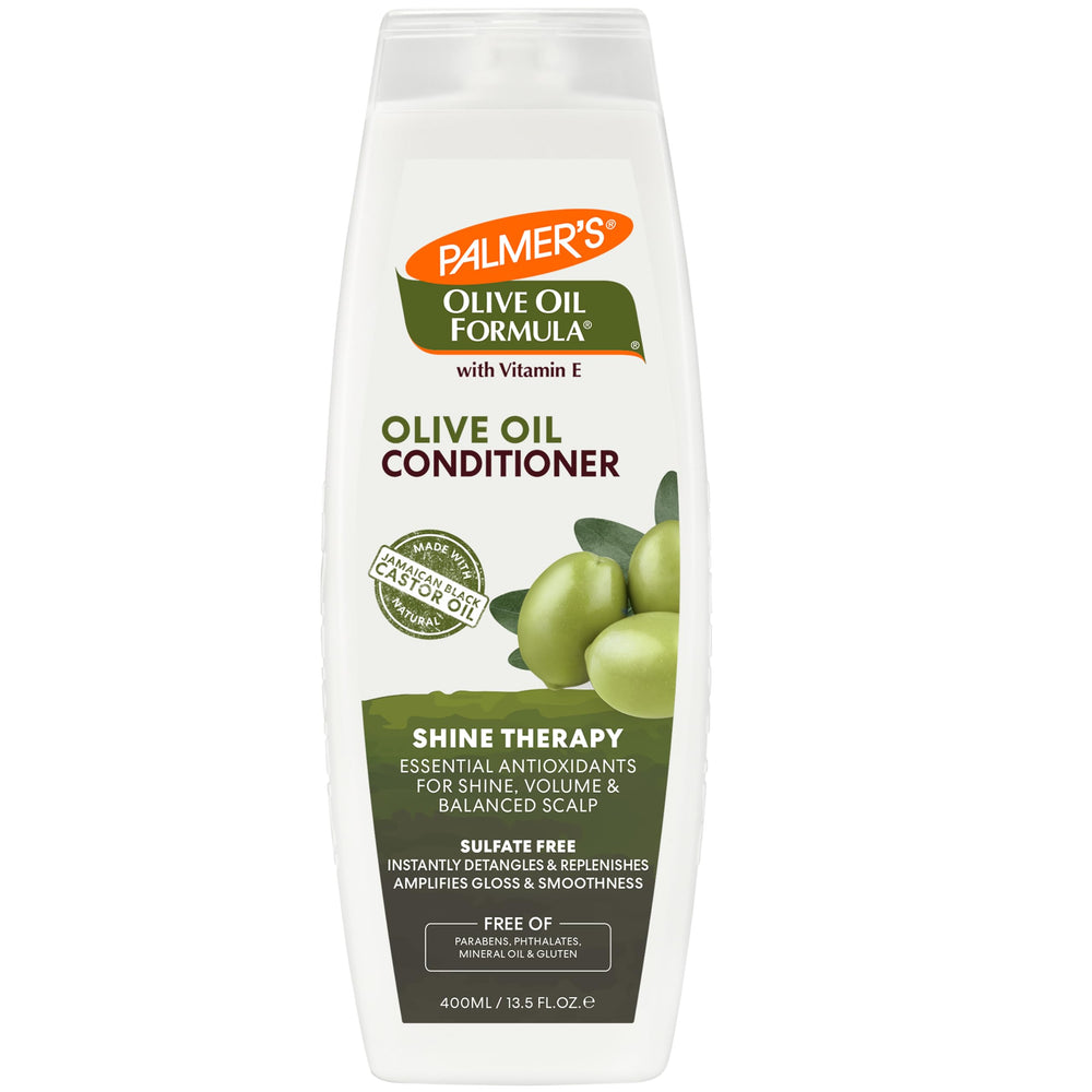 Palmer's Olive Oil Formula Replenishing Conditioner bottle nourishes and smooths hair