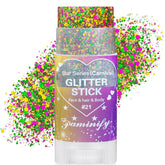Paminify Mardi Gras glitter stick twist-up for mess-free sparkle.