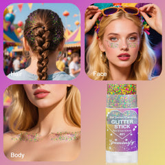 Paminify waterproof glitter stays put through rain or shine.