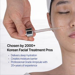 PAMSIBC PAMS IBC Ampoule being applied to the face for instant hydration