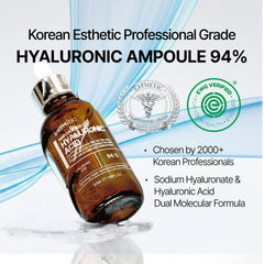 PAMSIBC PAMS IBC Ampoule serum drop close-up showing 94% HA concentration